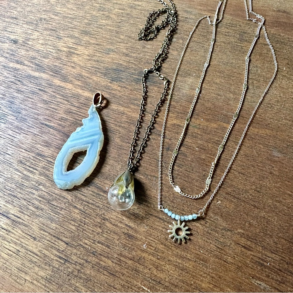 Boho‎ Gemstone Necklace Bundle
